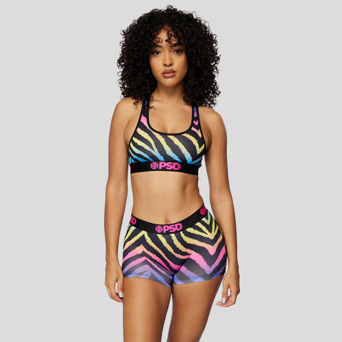 Rainbow Zebra Boy Shorts