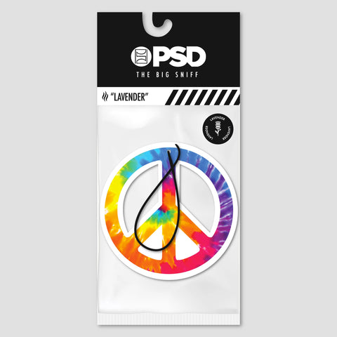 Tie Dye Peace Sign Air Freshener